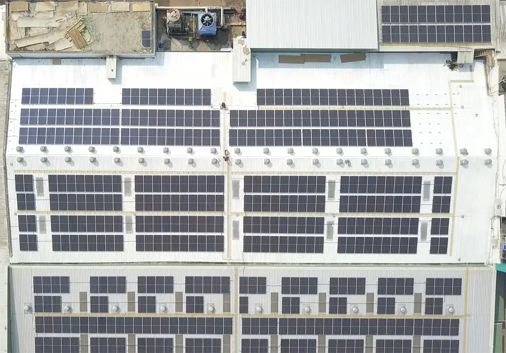 Projects of industrial solar solutions